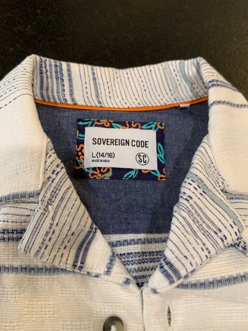 Boy's Sovereign Code Shirt Size 14-16 (Large)